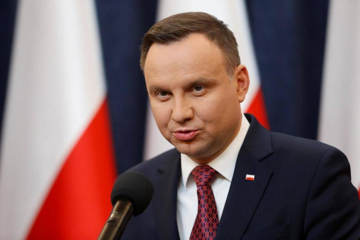 Head of state Andrzej Duda has suggested that Brussels' overreach was parly to blame for Brexit: Reuters