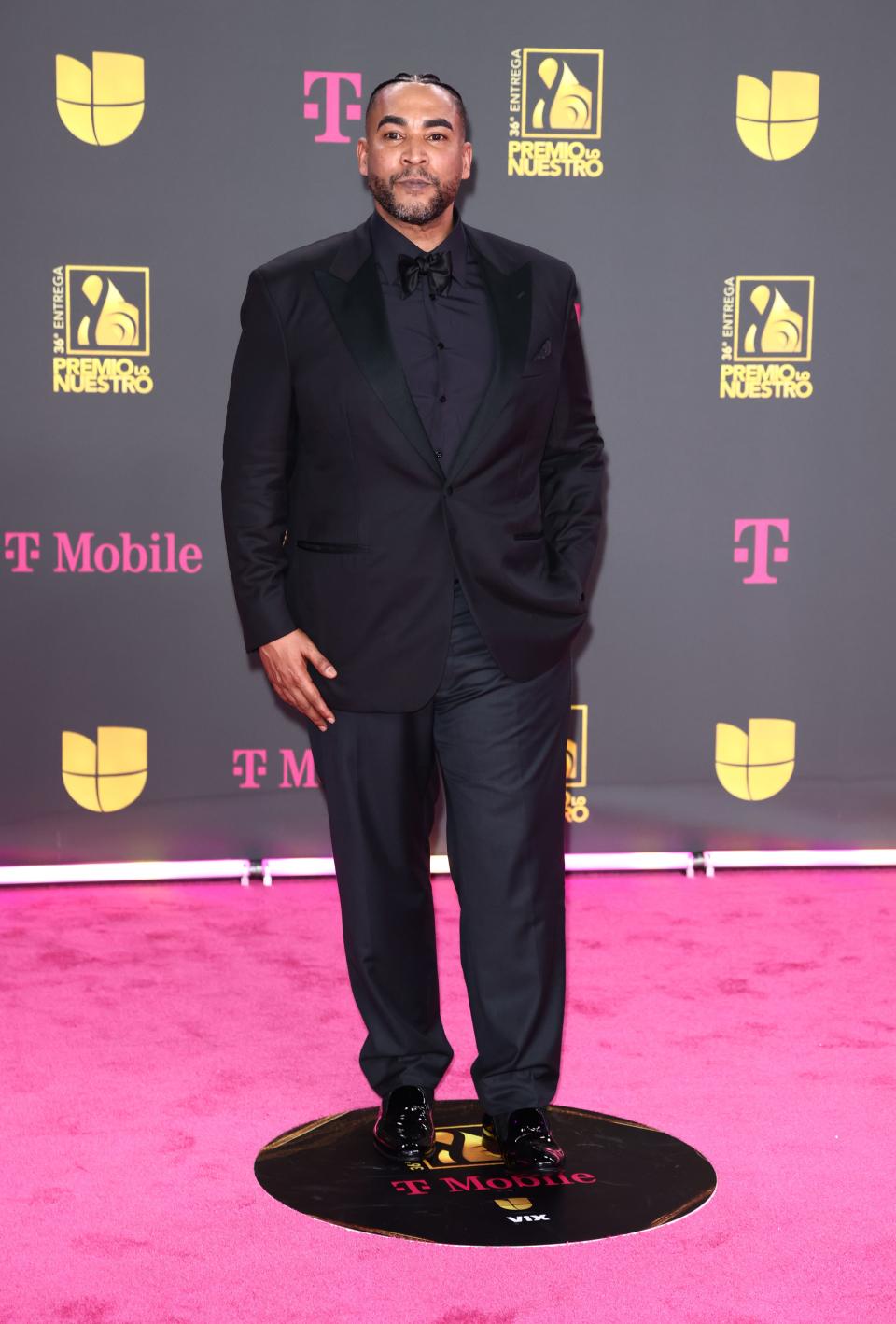 Don Omar attends Univision's 36th Premio Lo Nuestro at Kaseya Center in Miami, Florida, on Feb. 22, 2024.