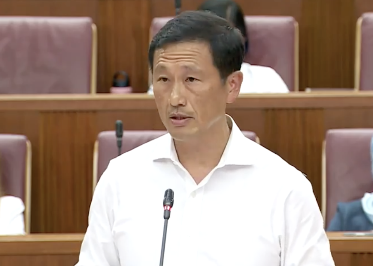 An estimated six in 10 Singapore residents have likely caught COVID-19, said Health Minister Ong Ye Kung on 1 August, 2022, in Parliament. (SCREENCAP: MCI Singapore/YouTube)