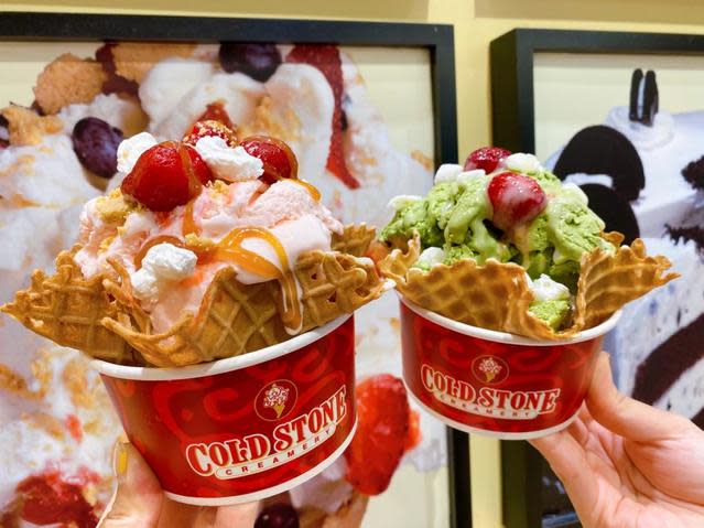 COLD STONE將在11月27日至11月29日限時推出「冰淇淋買1送1」。(COLD STONE提供)