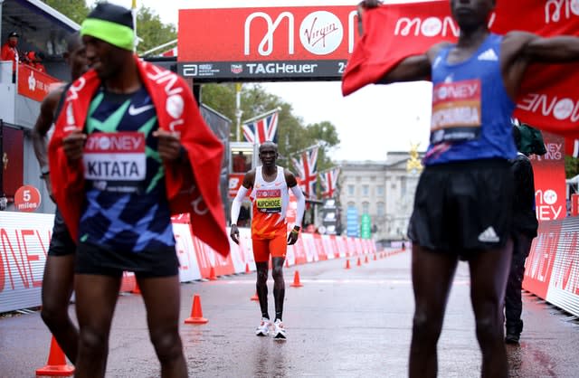 Eliud Kipchoge was beaten