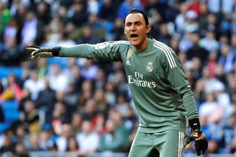 GRAF4101. MADRID, 21/01/2018.- El portero costarricense del Real Madrid, Keylor Navas, durante el partido de la vigésima jornada de Liga que disputan esta tarde frente al Deportivo en el estadio Santiago Bernabéu de Madrid. EFE/ Juan Carlos Hidalgo