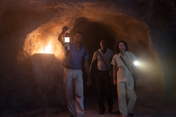 Tic, Montrose (Michael Kenneth Williams) and Leti in search of their holy grail.