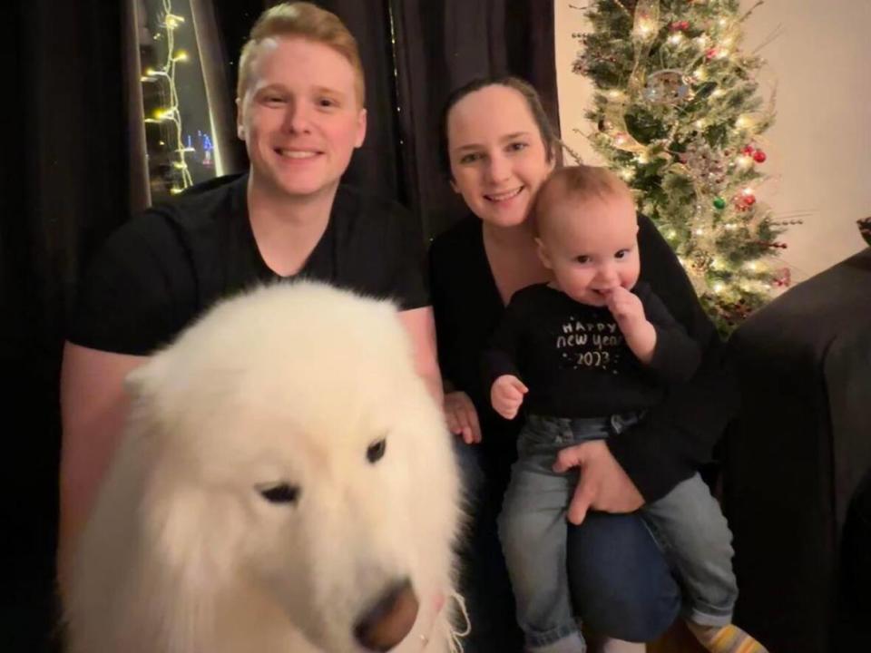 Vincent and Megan Munden, who live in St. John's, haven't been able to find childcare for their son, Levi. (Submitted by Megan Munden - image credit)