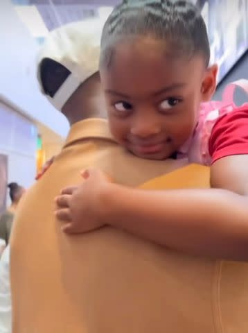 <p>Gabrielle Union-Wade/Instagram</p> Gabrielle Union and Dwyane Wade's daughter Kaavia, 4, with dad Wade after her dance recital.