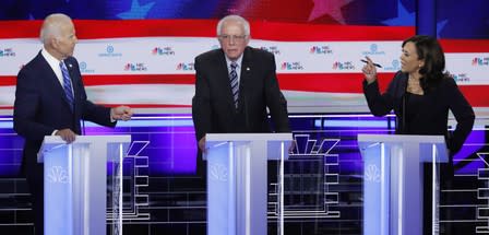 Candidates debate during the second night of the first U.S. 2020 presidential election Democratic candidates debate in Miami, Florida, U.S.