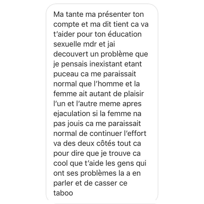 <p>Tous ces témoignages présentent un point commun. En effet, de nombreuses femmes partagent le fait de vivre avec des hommes qui ont tendance à faire passer leur plaisir en premier. Crédit photo : Instagram tasjoui </p>