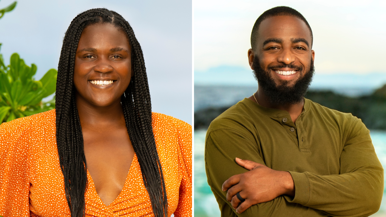 Soda Thompson and Tim Spicer on CBS reality show Survivor 46, on Global TV in Canada (Robert Voets/CBS via Getty Images)