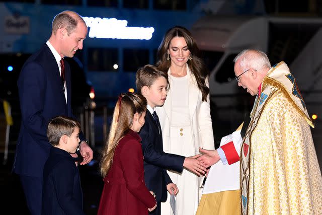 <p>James Veysey/Shutterstock</p> Prince William, Kate Middleton, Princess Charlotte, Prince George and Prince Louis in 2023