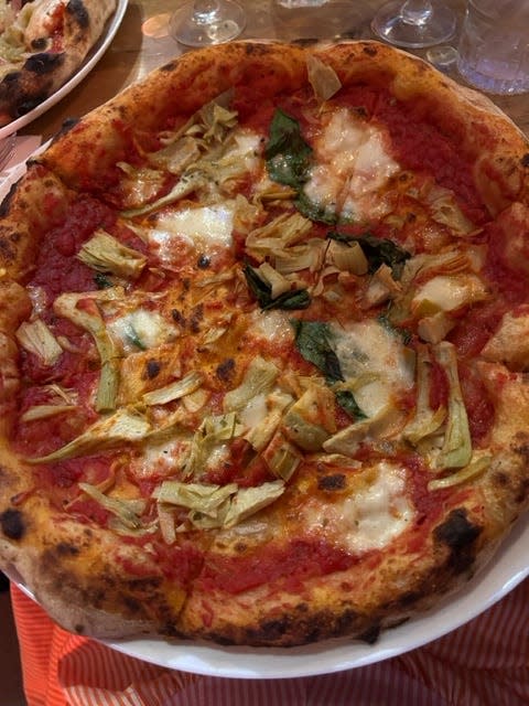 Artichoke pizza