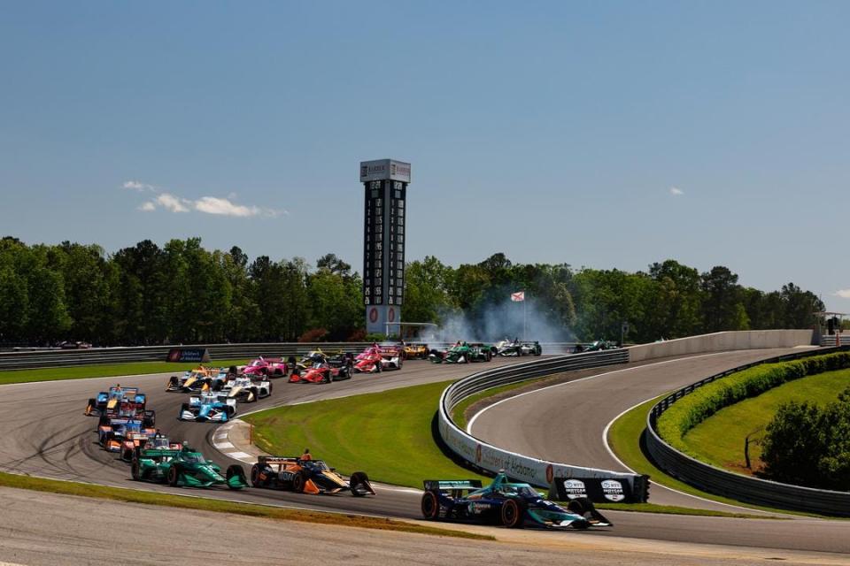 He started on pole and led the most laps Sunday at Barber Motorsports Park, but rather than find his first IndyCar victory, Romain Grosjean settled for his fifth runner-up finish.