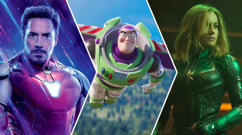 Avengers: Endgame, Toy Story, and Captain Marvel dominate the chart (credit: Disney)