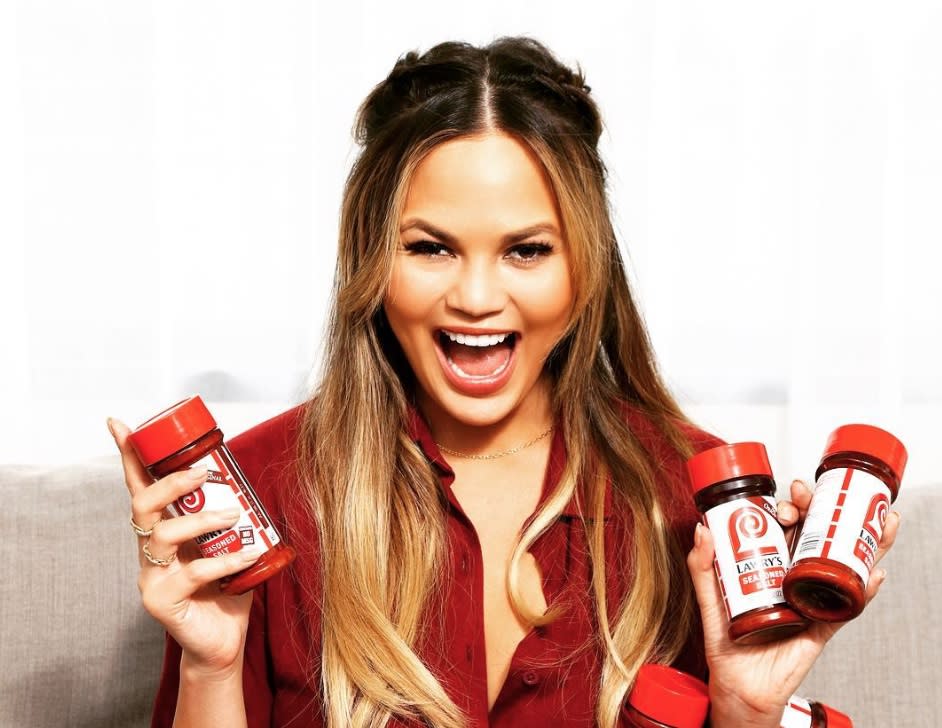 Chrissy Teigen has never looked more deliriously happy than in her Lawry’s Instagram takeover