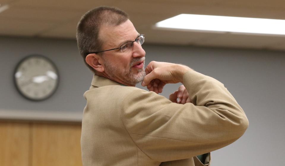 Assistant District Attorney Bill Stevenson explains the events involving La’Dainian Fuller in court Thursday afternoon, Nov. 2, 2023, at the Gaston County Courthouse.