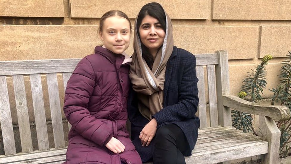 Greta Thunberg and Malala Yousafzai