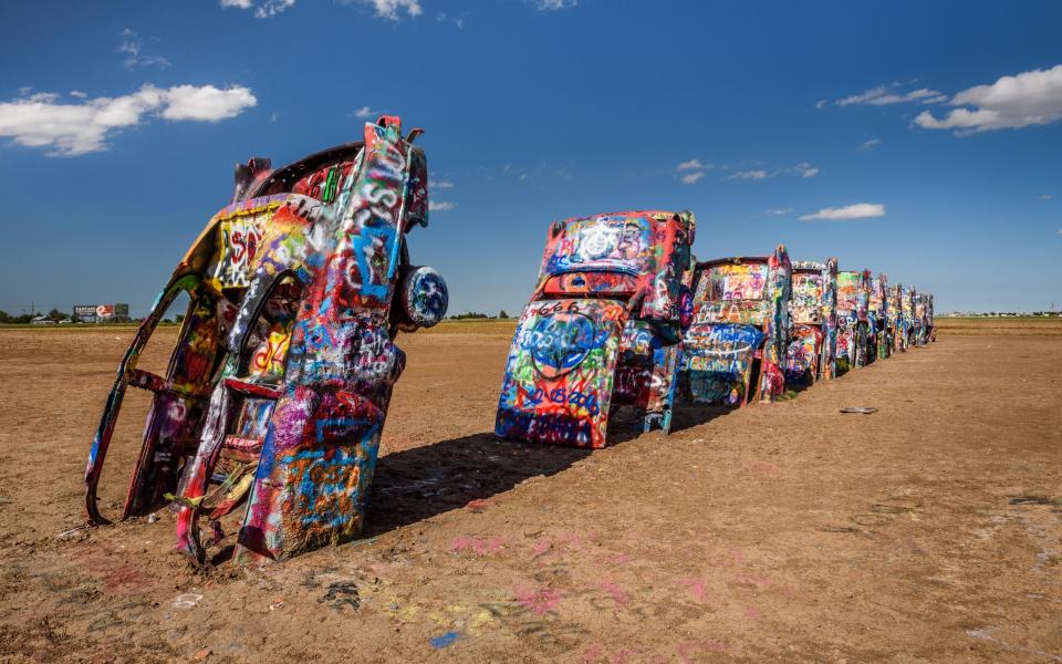 Cadillac Ranch in Amarillo, Texas