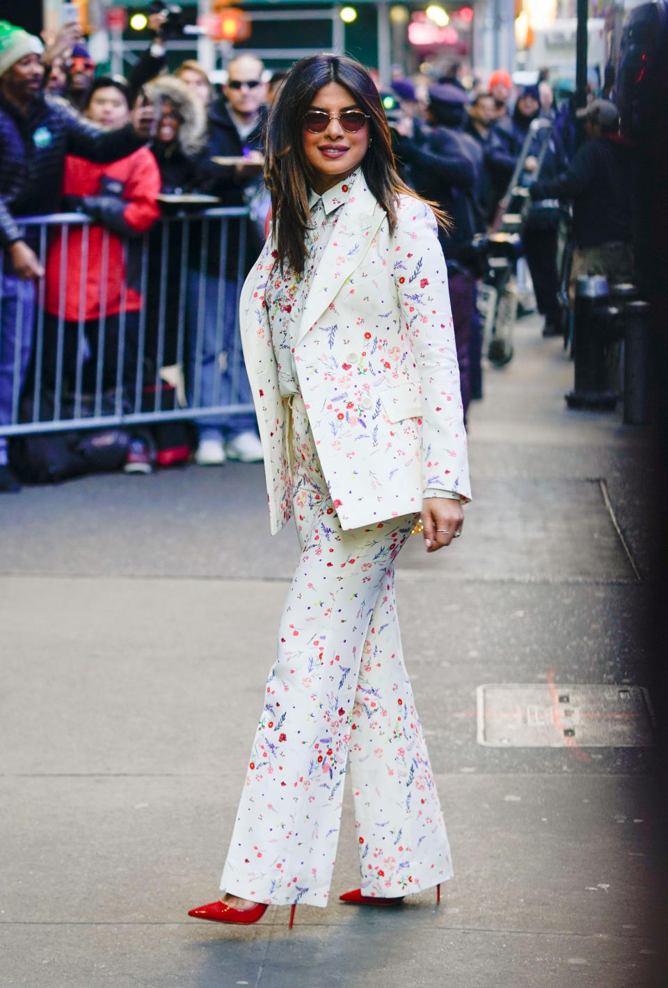 <p>On February 6, Priyanka Chopra was spotted out and about in a super chic co-ord and sunnies. <em>[Photo: Getty]</em> </p>