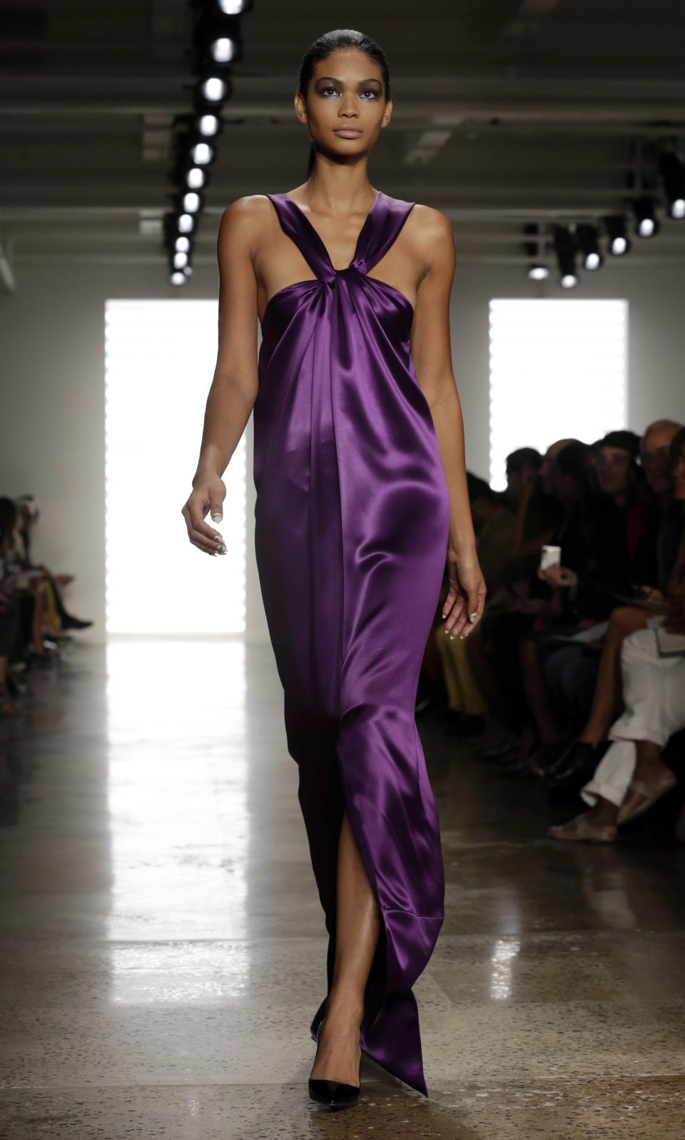 The Cushnie et Ochs Spring 2014 collection is modeled during Fashion Week in New York, Friday, Sept. 6, 2013. (AP Photo/Richard Drew)