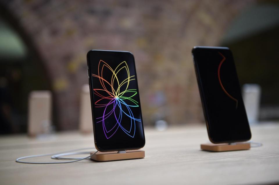 General view of the Apple IPhone XR during the Covent Garden re-opening and iPhone XR launch at Apple store, Covent Garden on October 26, 2018 in London, England: Getty