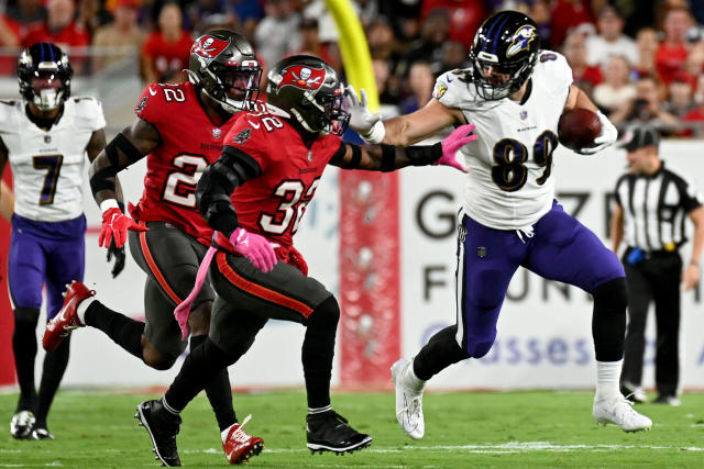 Ravens TE Mark Andrews, WR Rashod Bateman won't return vs. Bucs