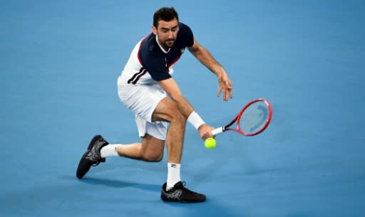 Marin Cilic of Croatia beat Kacper Zuk of Poland to put his team in a strong position