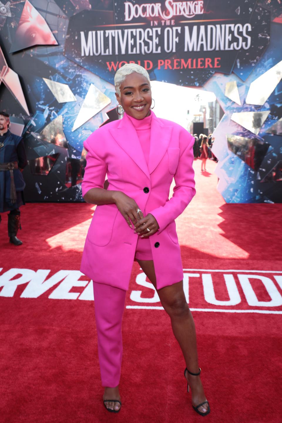 Tiffany Haddish poses at the red carpet for "Doctor Strange in the Multiverse of Madness" in May 2022.