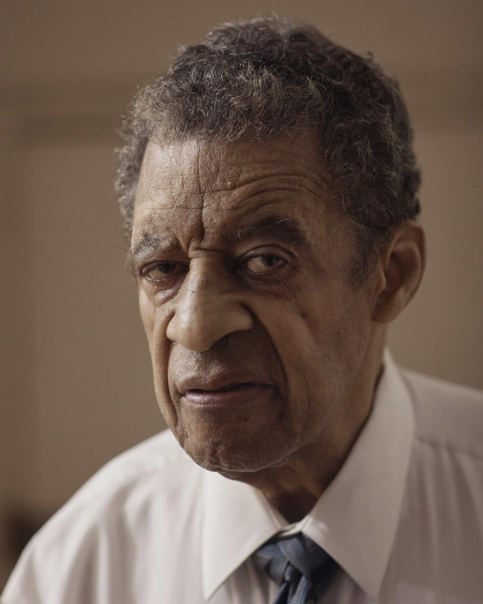 Civil rights activist and labor leader, Norman Hill, poses for a photo at his apartment in New York on May 10, 2023. Hill was an activist in the early 1960s fighting against segregation when he made a switch to the labor movement, which at the time saw the push for Black voting rights as a way to boost membership in unions. (AP Photo/Andres Kudacki)