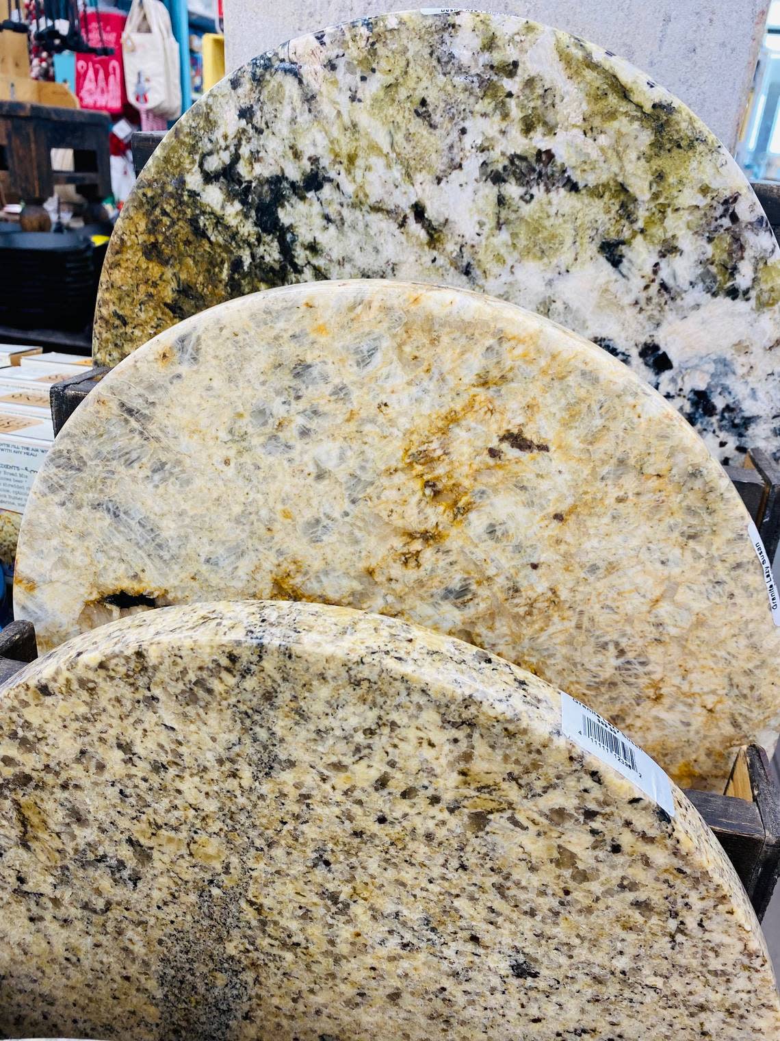 Granite cutting boards at Buc-ee’s.