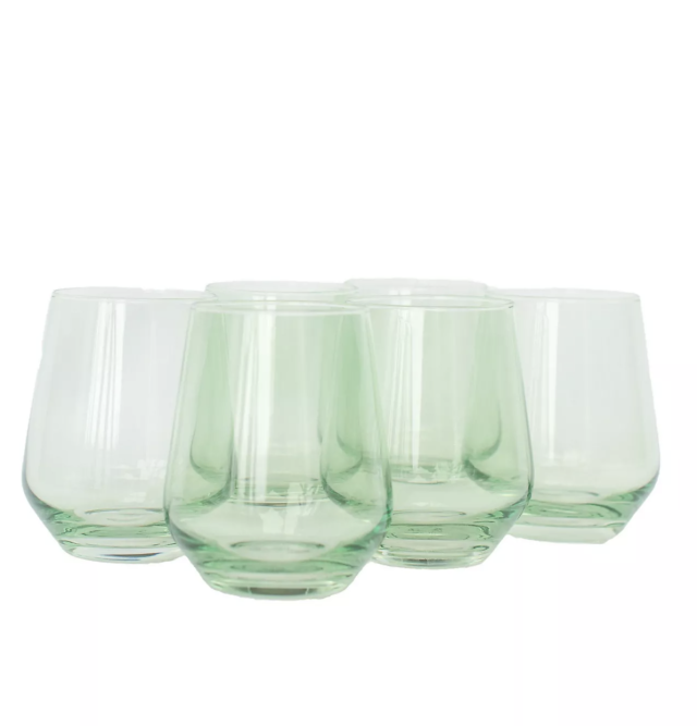 Vivocci Unbreakable Stemless Champagne Glasses 8.5 oz Set of 6