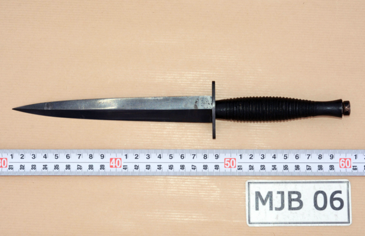 The murder weapon used to kill Mrs Cox (Picture: PA)