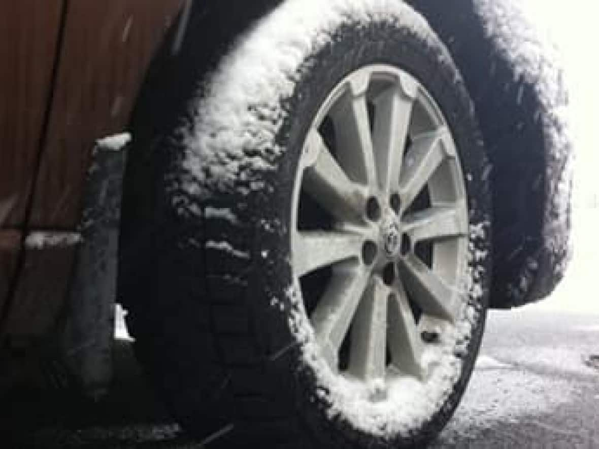 While winter tires aren't mandatory in Newfoundland and Labrador, their use is recommended. Between Nov. 1 and April 30, drivers are also allowed to put studded tires on their vehicles. (CBC  - image credit)