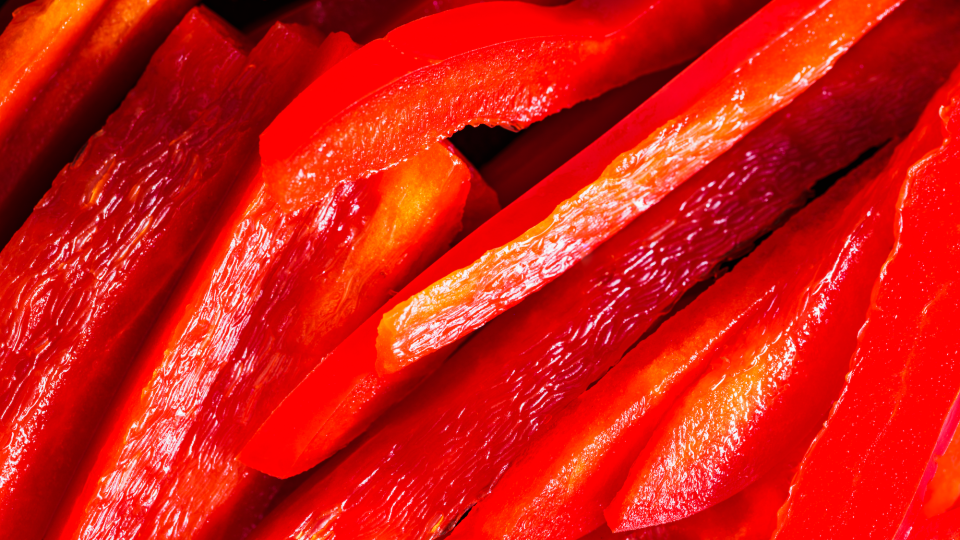 Red pepper slices