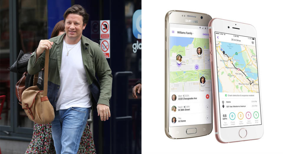 Jamie Oliver has admitted to using an app to track his daughter’s whereabouts [Photos: Getty/Life360]