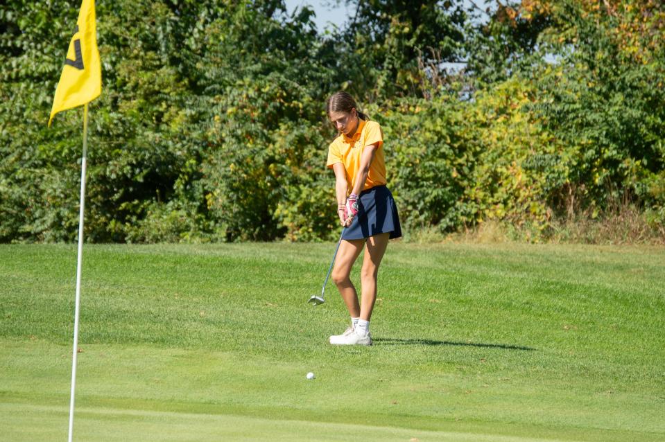 Hillsdale senior girls golfer Kassidy Hassenzahl took third at the Madison Jamboree.