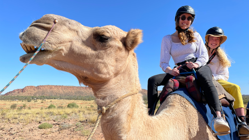 Our camel's name was 'Good Boy' and he certainly was! What an awesome way to travel around the Red Centre.