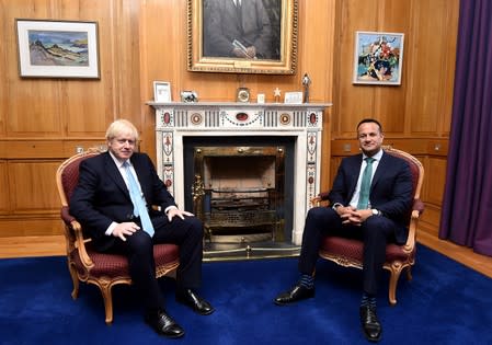 British PM Johnson meets Irish Taoiseach Varadkar in Dublin