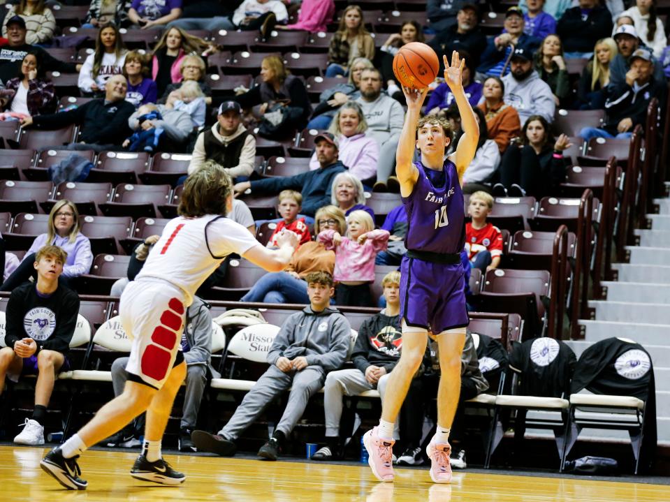 The Aurora Horn' Dawgs took on the Fair Grove Eagles in the first round of the Blue Division during the Blue and Gold Tournament at Hammons Student Center on Tuesday, Dec. 26, 2023.