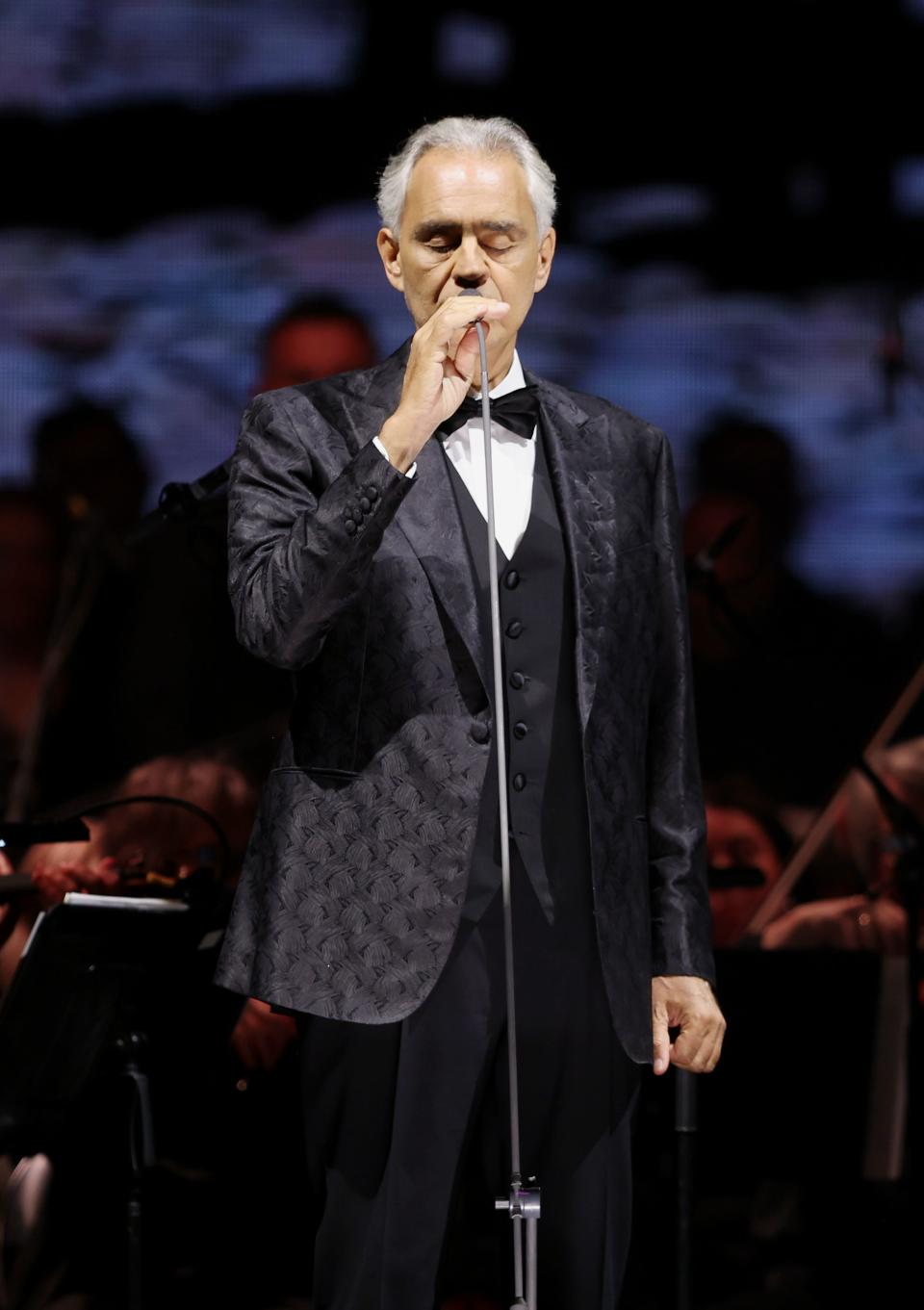 Andrea Bocelli performs in concert at Vivint Arena in Salt Lake City on Wednesday, May 17, 2023. | Scott G Winterton, Deseret News