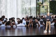 <p>Apple Event: Tech firm unveils new products </p>