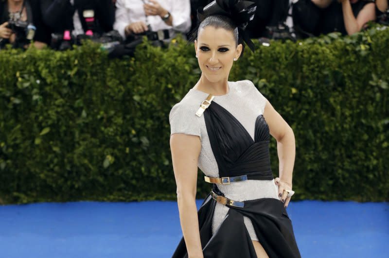 Celine Dion attends the Costume Institute Benefit at the Metropolitan Museum of Art in 2017. File Photo by John Angelillo/UPI