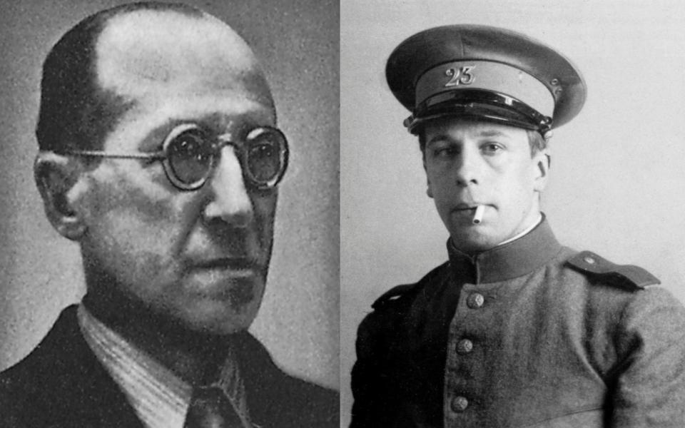 (Left) Piet Mondrian, (Right) Theo van Doesburg