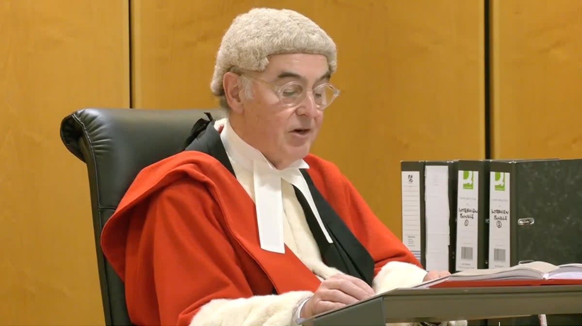 Lucy Letby judge Mr Justice Goss passing sentence (CPS)