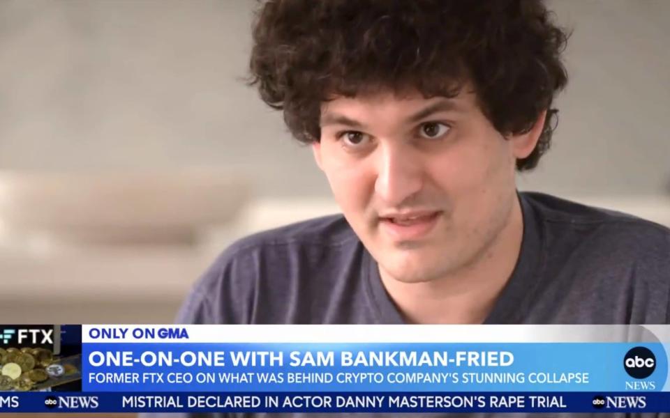 Sam Bankman-Fried memberikan temu bual kepada Good Morning America