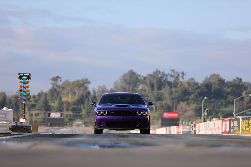 <p>Based on the 485-hp Challenger R/T Scat Pack with its optional eight-speed automatic transmission, the $3995 1320 Drag package adds the Demon’s adaptive dampers and launch-friendly suspension setup, a transmission brake, a line-lock feature for burnouts, and installs only the driver’s seat. Including the 1320-required automatic trans, which amounts to $595 option once the no-longer-required gas-guzzler tax is omitted, the 1320 starts at $46,080. Adding the other seats and the priceless ability to bring the family along costs only $2.</p>