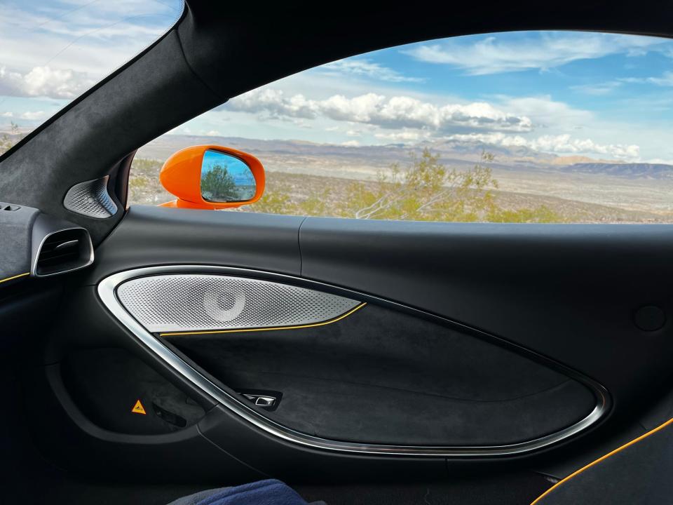 2023 McLaren Artura interior trim and Bowers & WIlkins audio