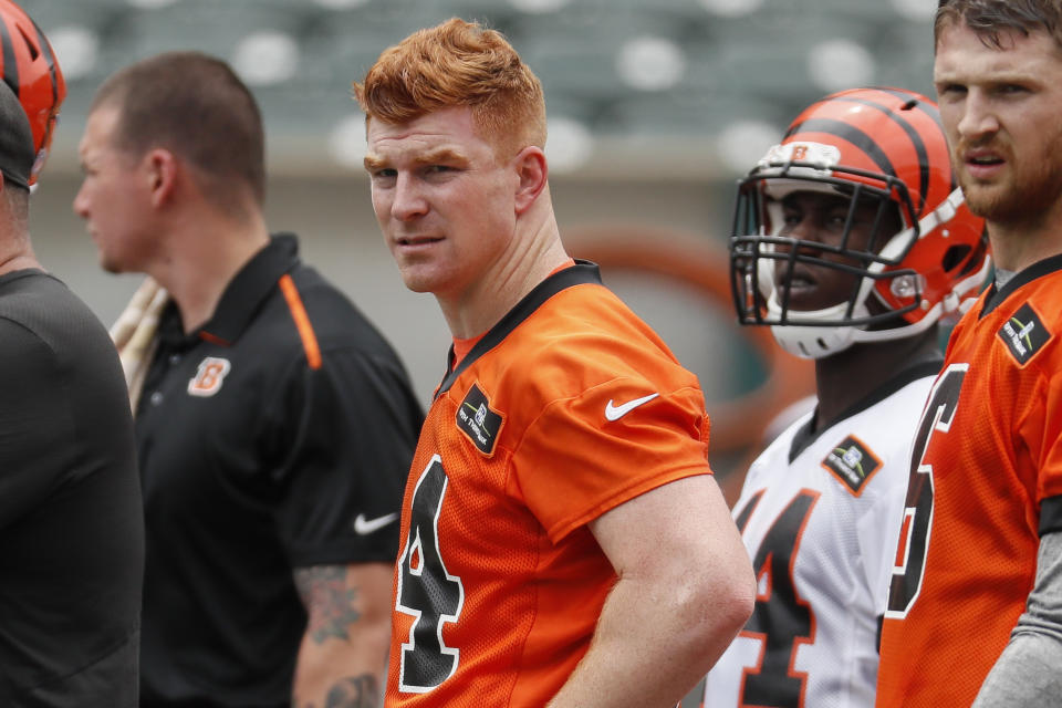 The Cincinnati Bengals said they are satisfied with quarterback Andy Dalton. (AP)