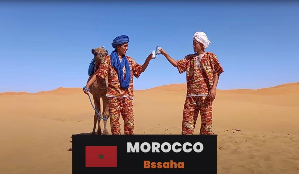 "Cheers" from Morocco