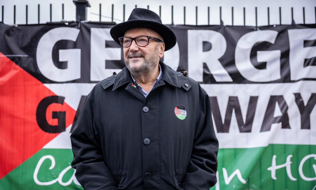 <span>Galloway plans to ride another wave of anger to the Commons on 29 February.</span><span>Photograph: James Speakman/PA</span>