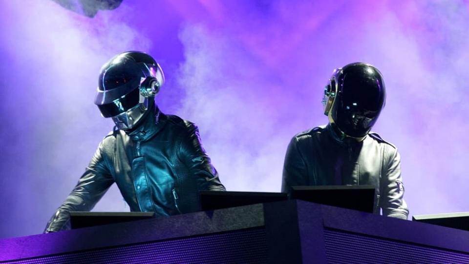 Le duo Daft Punk, le 29 avril 2006 - Karl Walter - Getty Images North America - AFP