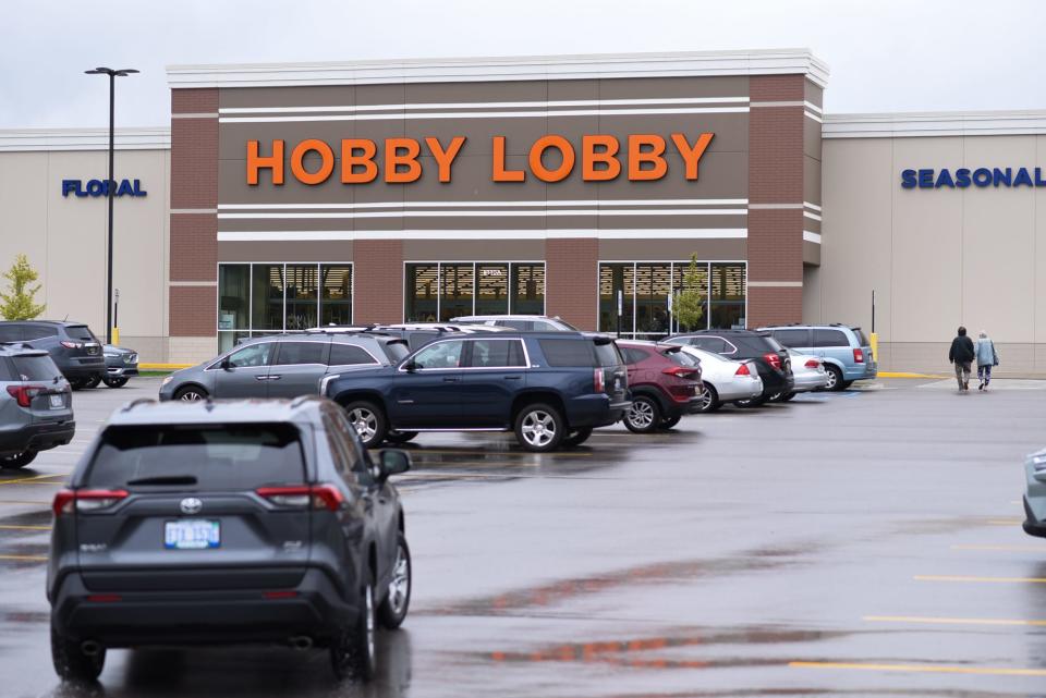 Hobby Lobby at Delta Crossings on M-43 in Lansing, seen Tuesday, Aug. 15, 2023.